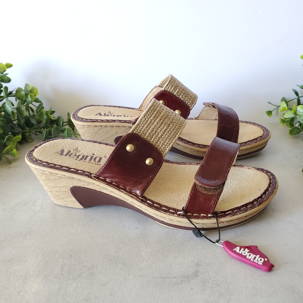 COPY - Alegria Lana Wedge slip on Sandal 39